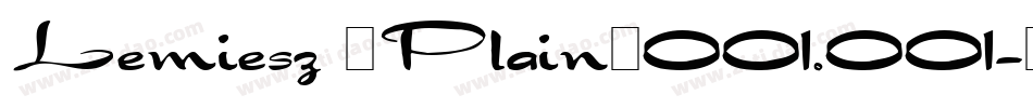 Lemiesz (Plain)001.001字体转换